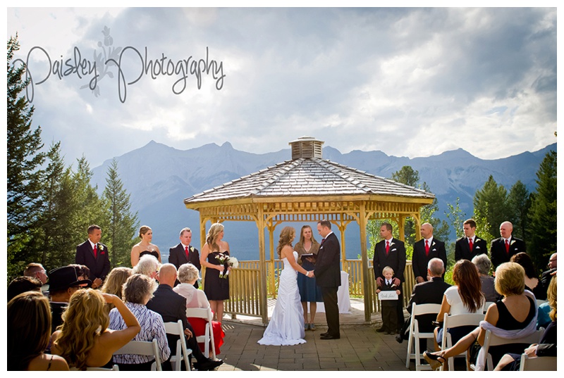 Outdoor Wedding Ceremony Silvertip Golf Course 