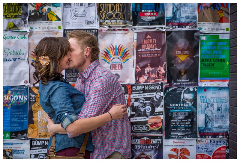 Calgary Downtown Engagement Photography 