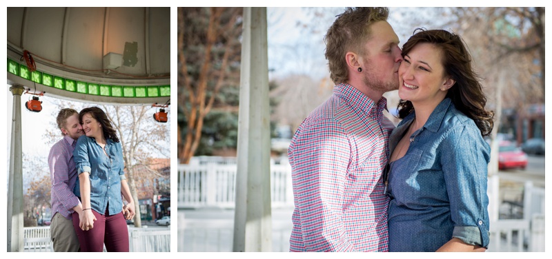 Calgary Downtown Engagement Photography 