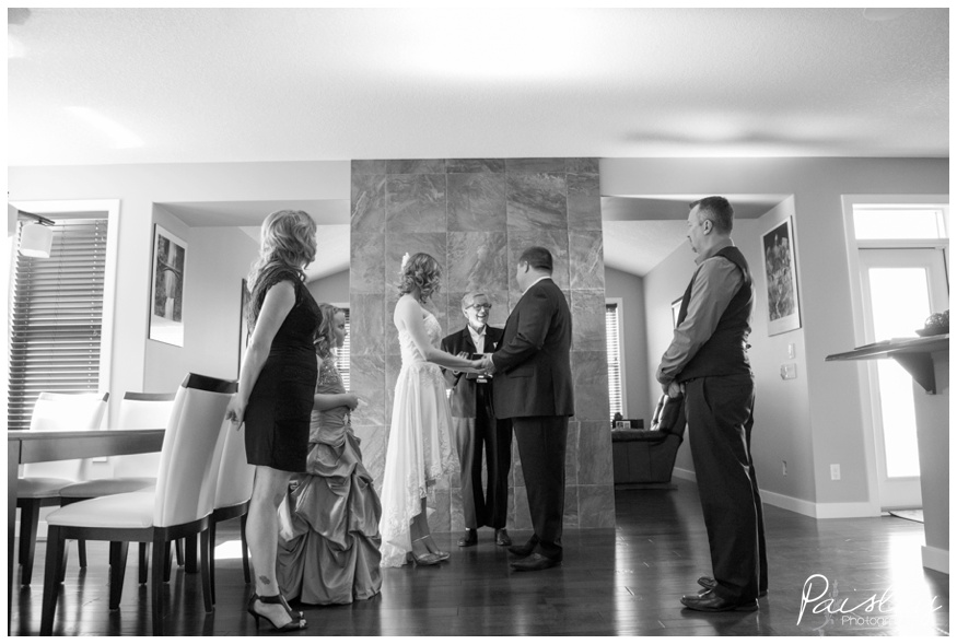 In Home Wedding Ceremony Okotoks