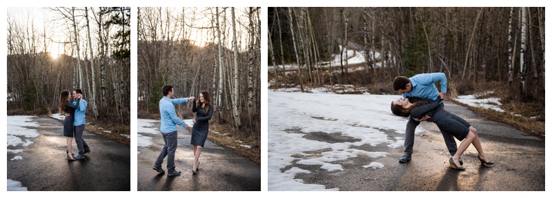 Winter Engagement Photography Canmore