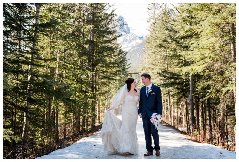 Canmore Winter Wedding Photos