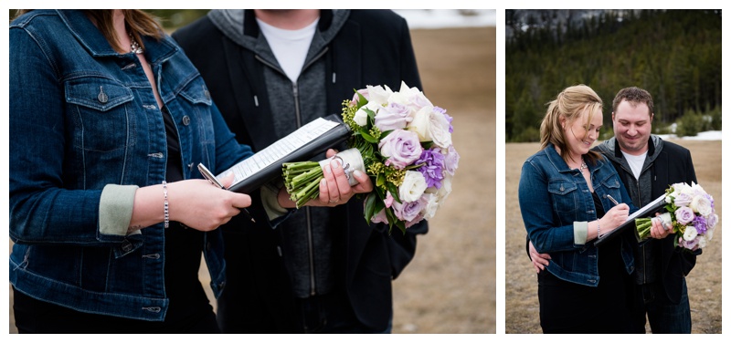 Intimate Mountain Elopement Banff