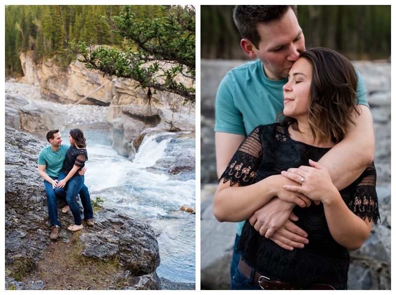 Elbow Falls Engagement Photos