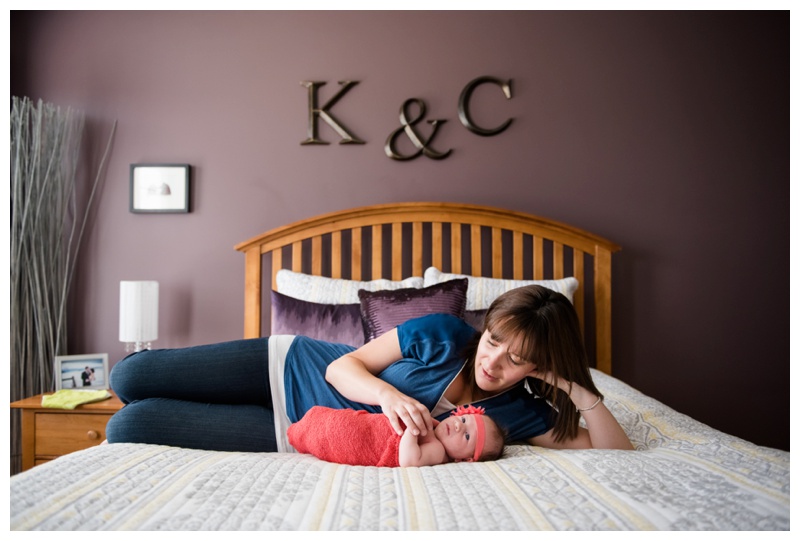 Mom & Baby Newborn Photography 