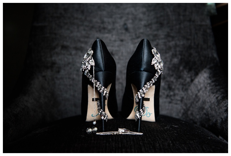 Brides Black Wedding Shoes