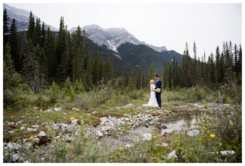 Spray Lakes Wedding Photos 