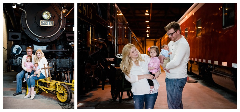 Calgary Train Yard Family Photography 