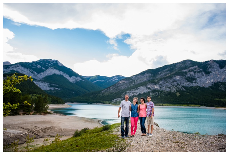 Mountain lake Family Photography Banff