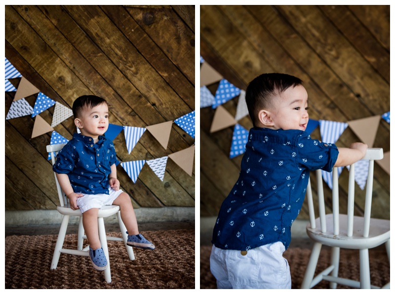 Calgary Nautical Themed Cake Smash Photos