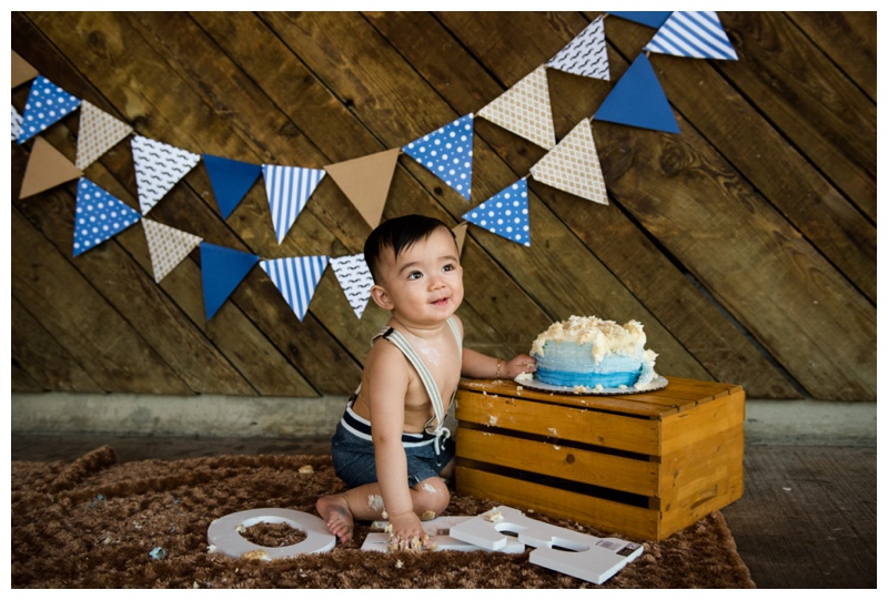 Nautical Themed Cake Smash Photography 