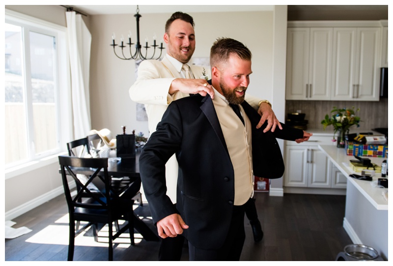 Groom Getting Ready Photos Calgary