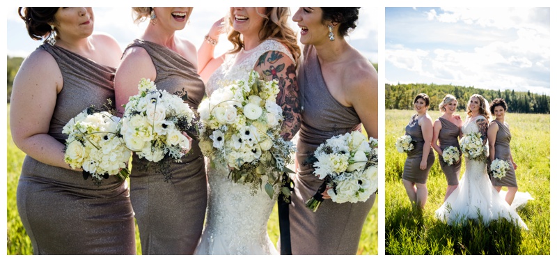 Rose Gold Bridesmaid Dresses - Calgary Wedding