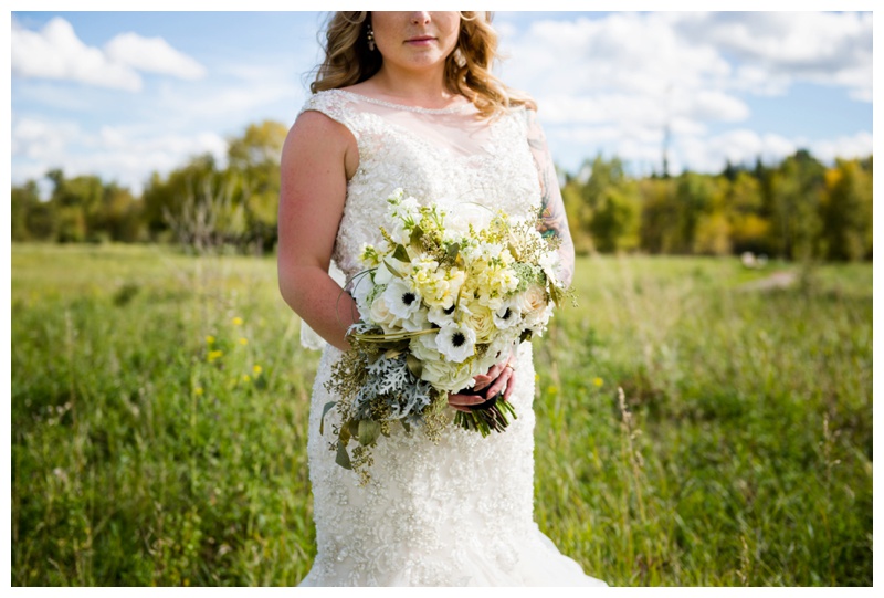 White and Green Wedding Bouquet