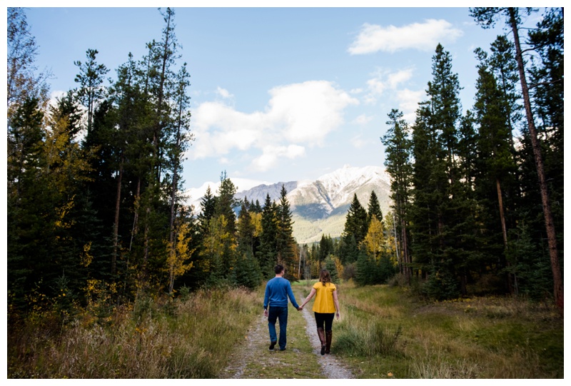 Canmore Fall Engagement Photos