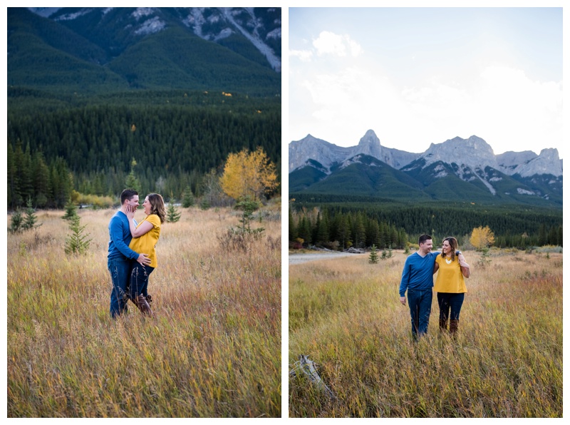 Mountain Engagement photos Canmore