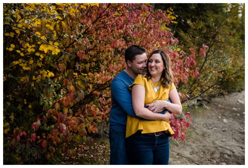 Fall Engagement Photos Canmore