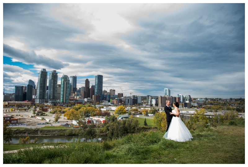 Calgary Skyline Wedding Photography