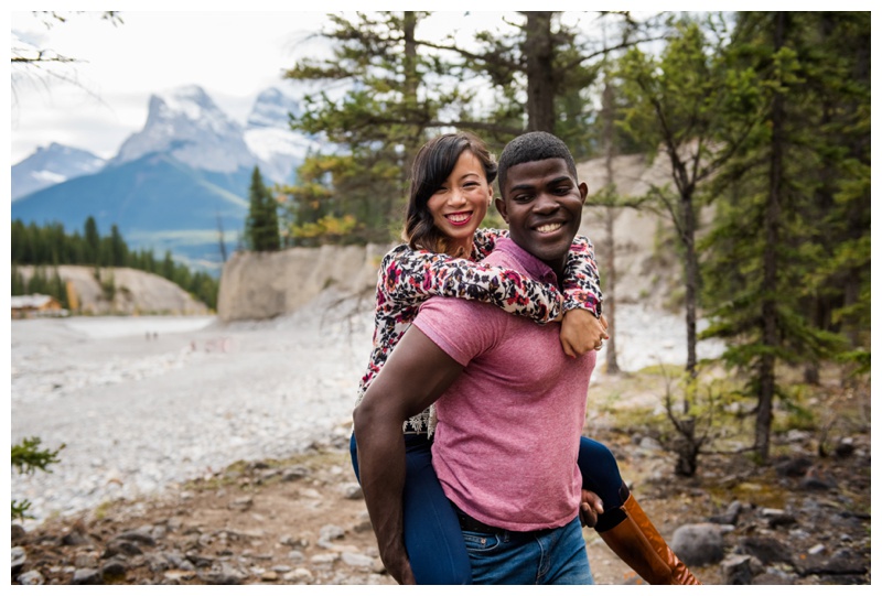 Mountain Engagement Photos Canmore 