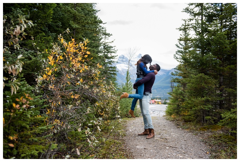 Rocky Mountain Engagement Photos Canmore 