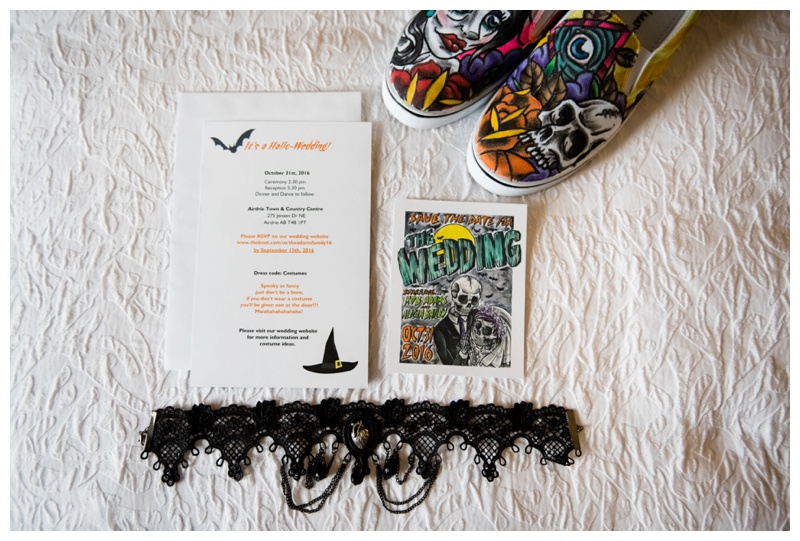 Halloween Wedding Invitation 