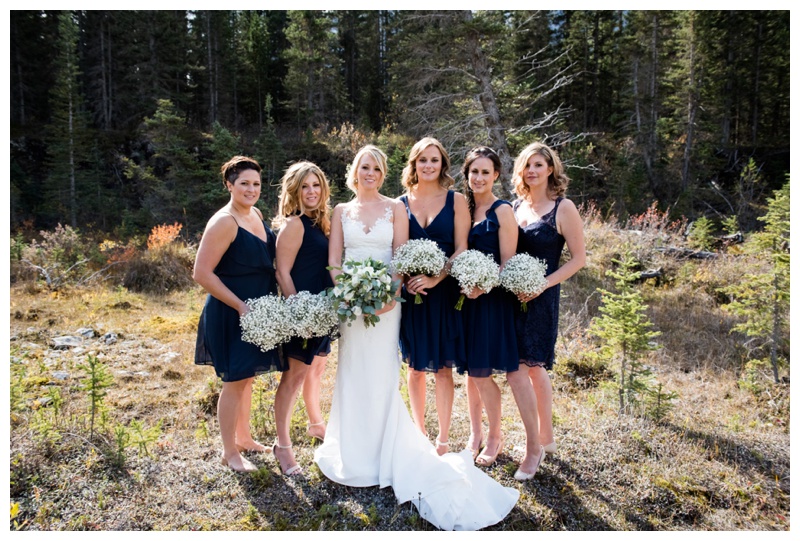 Mountain Wedding Party Photography Canmore