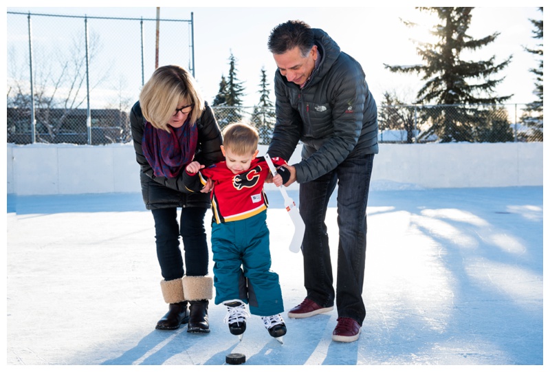 Skating Family Photos Calgary