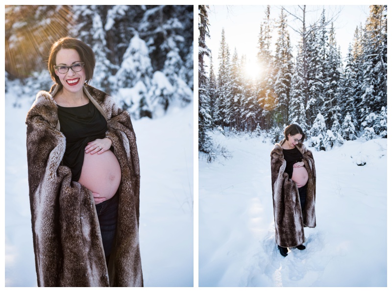 Winter Maternity Photogaphy Calgary 