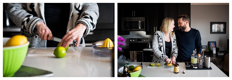 At Home Couple Session Calgary