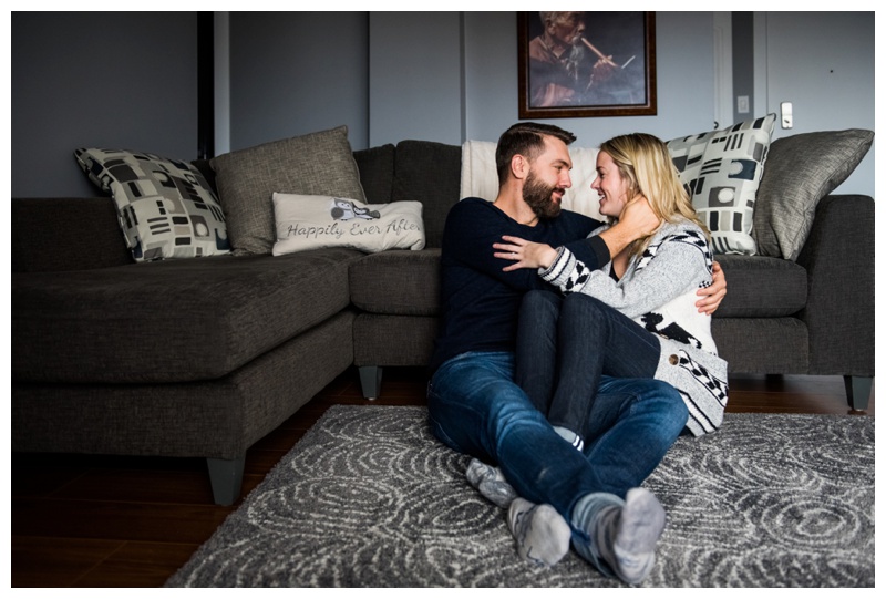 At Home Couple Photographer Calgary 