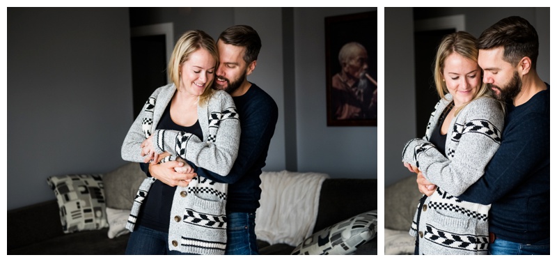 Calgary In Home Engagement Photographer