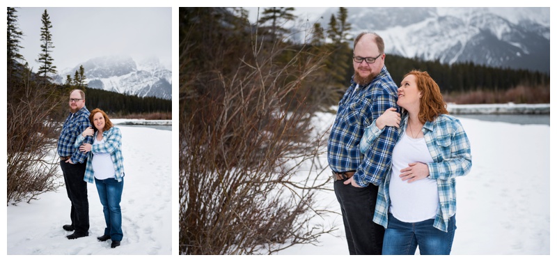 Three Sisters Canmore Maternity Session 