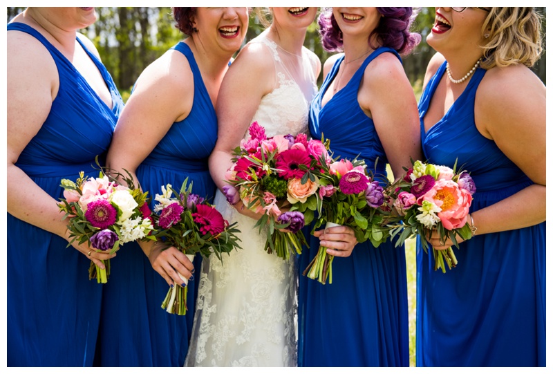 Blue Bridesmaid Dresses- Calgary Wedding