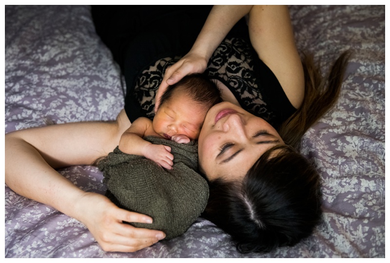 Calgary At Home Lifestyle Newborn Session 