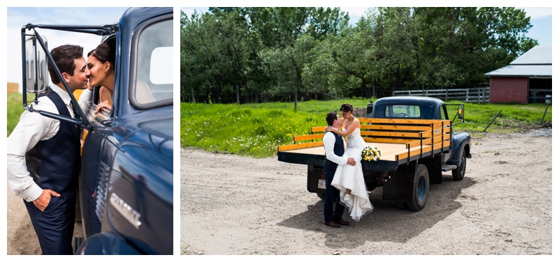 Antique Truck Wedding Photos Calgary