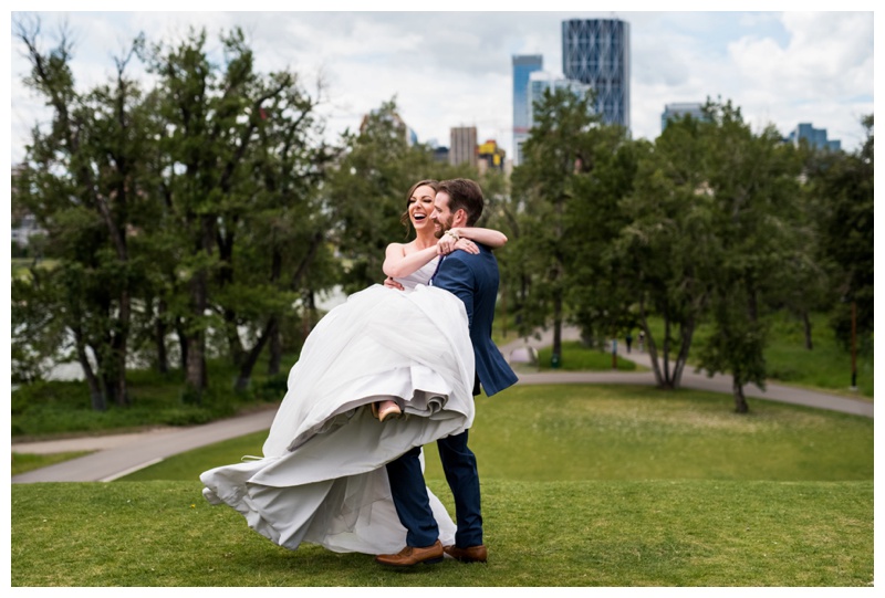 Calgary Downtown Park Wedding Photos