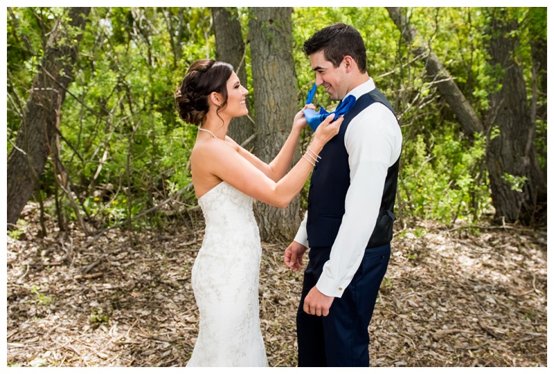 Calgary First Look Wedding Photography