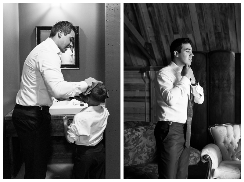 Calgary Groom Prep Wedding Photos