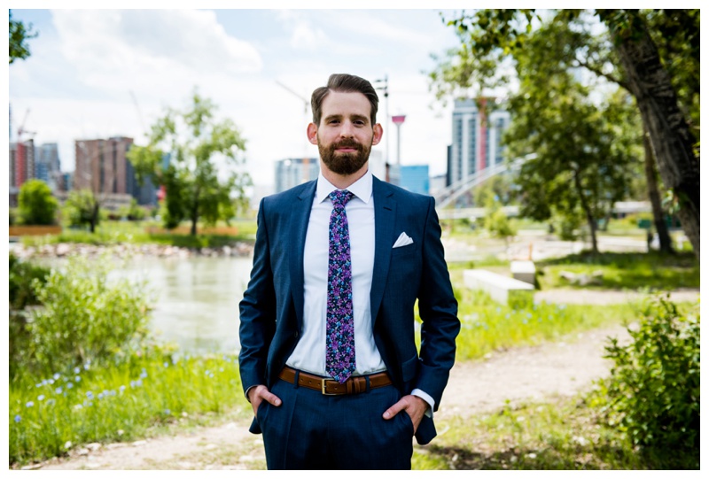 Calgary Groom Wedding Photography