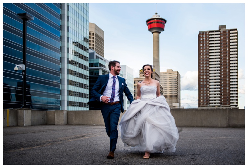 Calgary Tower Wedding Photography