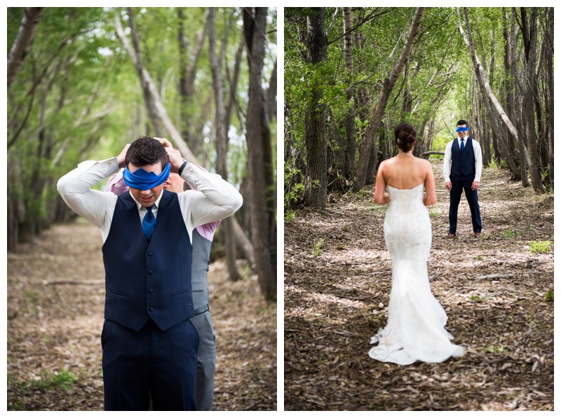 First Looking Wedding Photos Calgary