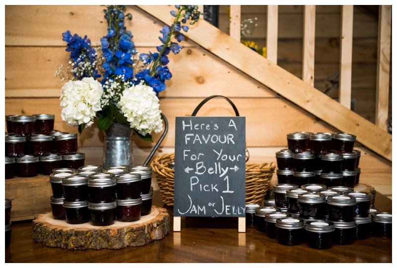 Homemade Jam Wedding Favors - Calgary Wedding