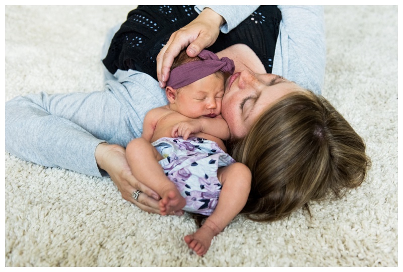 Mom & Baby Newborn Photos Calgary