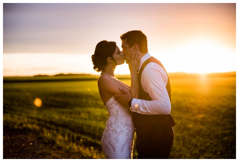 Sunset Wedding Photography Calgary Alberta