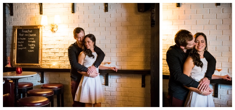 Calgary Wine Bar Engagement Photos