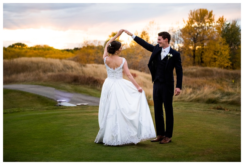 Carmoney Golf Course Fall Wedding Calgary