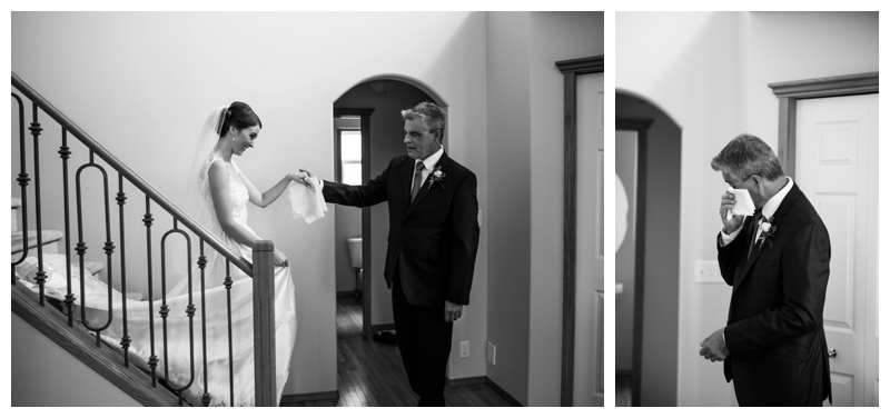 Dad & Daughter First Look Wedding Photos Calgary