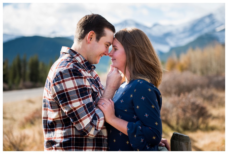 Kananaskis Forgetmenot Pond Engagement Photos 