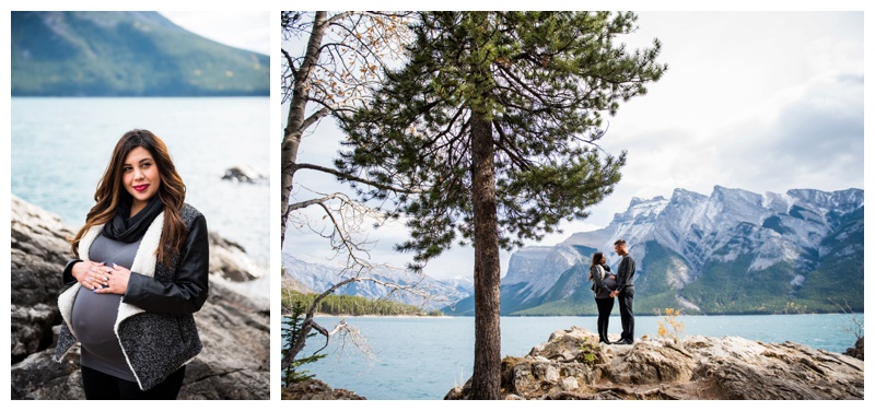 Maternity Photos - Lake Minniwanka Banff