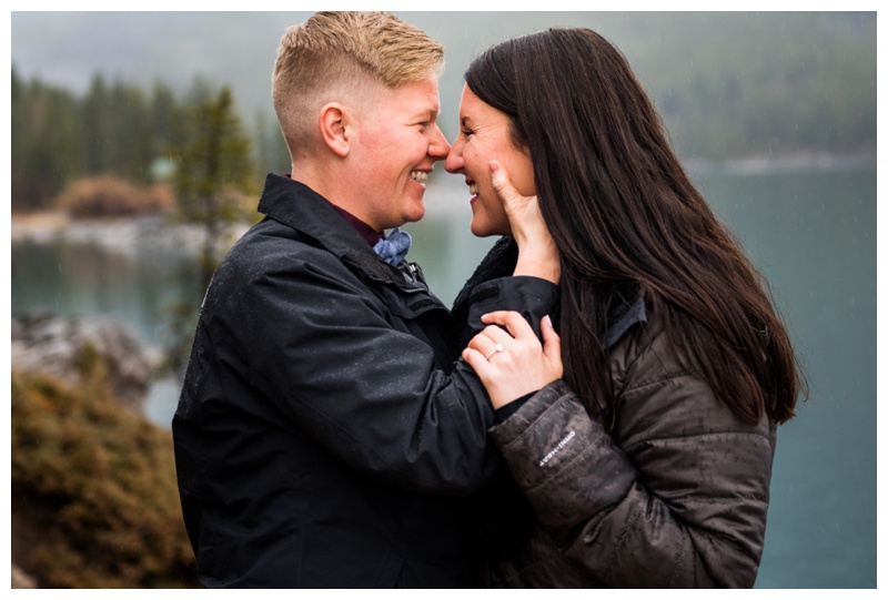 Rocky Mountain Engagement Photos Banff